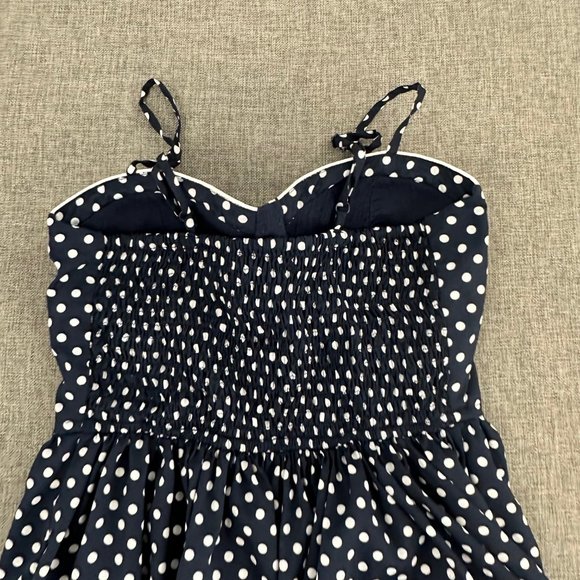 American Rag Polka Dot Mini Dress 50's Inspired Fit & Flare Spaghetti Straps Sma - Picture 16 of 16